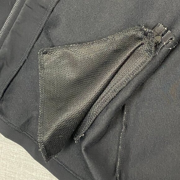 GAP Stretch Athletic Jacket Sz Large Black Full Zip Running Warm Up Sport Jacket - Picture 9 of 9